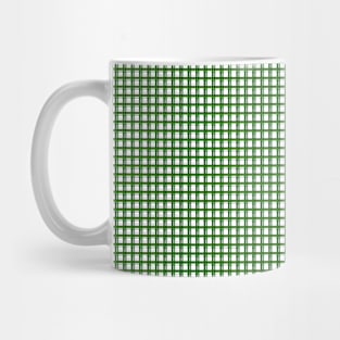 Green Tartan Christmas Pattern Mug